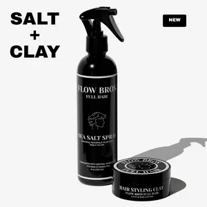 Flow Bros Texture Duo – Sea Salt Spray & Hair Clay Bundle Flow Bros Texture Duo – Sea Salt Spray & Hair Clay Bundle