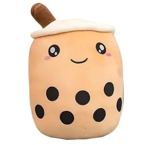 Cute Stuffed Boba Plush Bubble Tea Food Milk Cup Plushie Pillow