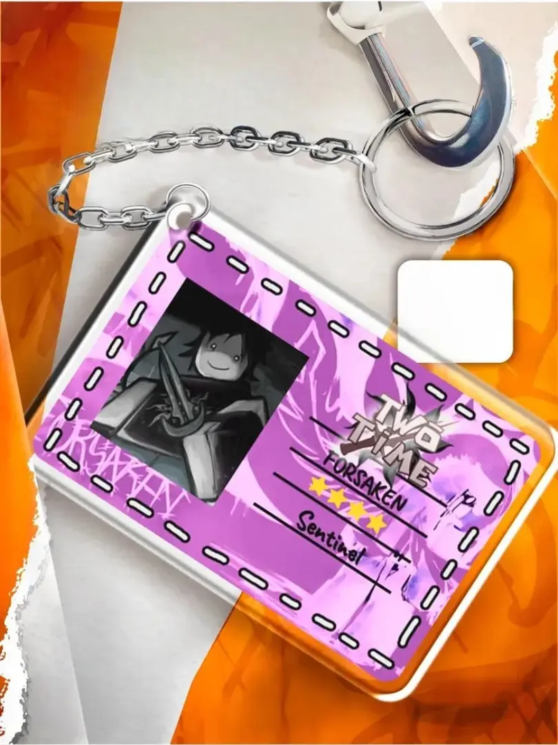 Forsaken Two Time Keychain, Cute TwoTime Roblox Acrylic Keychain