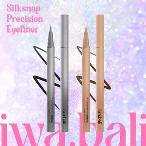 iwabali Silksnap Precision Eyeliner Liquid Eyeliner Waterproof Eyeliner - Ultra Fine Tip 0.01mm, Smudge-Proof Formula, Smooth Flow, Drama-Proof,Bigeye Perfect for Beginners