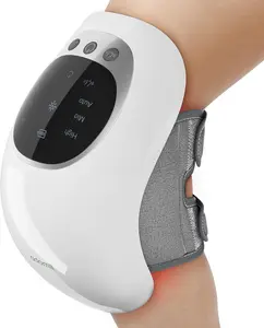 【Adomii】Cordless Knee Massager with Heat and Red Light Therapy - Portable Massager w/LED Screen - Durable & User-Friendly Device w/Customized Fit - for Muscle Pain Relief and Relaxation - Ideal Gift