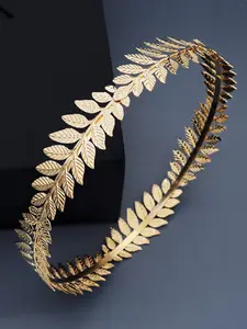Elegant Greek Goddess Headpiece, Royal Leaf Design Crown for Weddings & Parties, Stunning Fashion Accessory Jewellery