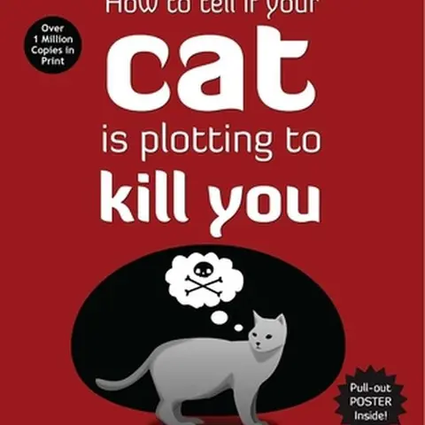 Used Paperback Book - How to Tell If Your Cat Is Plotting to Kill You by The Oatmeal (English, 2012 Edition, Andrews McMeel Publishing, Webcomics Fan-Favorite Strips, Humanities & Social Sciences History & Culture Genre)