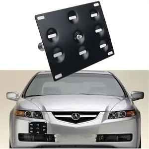 Dewhel Sport Front Bumper Tow Hook License Plate Mount Bracket Holder Bolt On for Honda S2000 AP1 AP2 FIT Acura TL