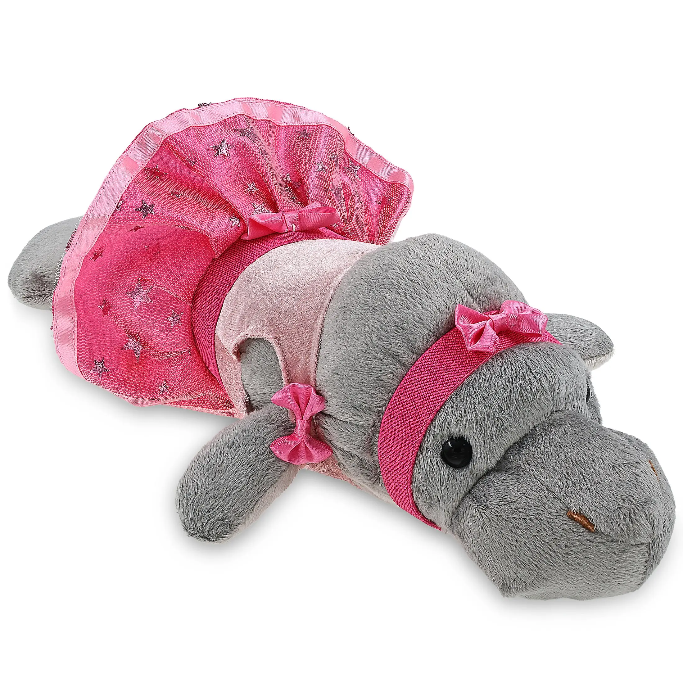 WILD COLLECTION PLUSH - 15" GREY MANATEE BALLERINA