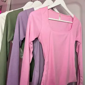 Basic Ribbed Long Sleeve Top *more color’s available *