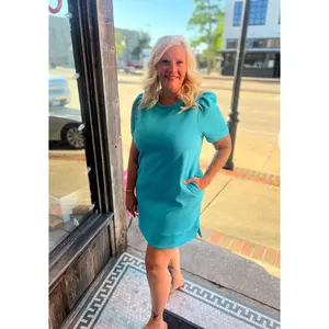 Bayside Teal Dress