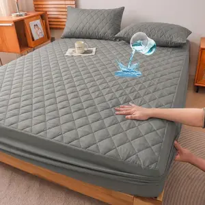 Ultra-soft Waterproof Mattress Protector Set 3 Pieces Includes Pillowcase 16-inch Deep Pocket TPU Microfiber Material Machine Washable Fits King Queen Full Single Beds