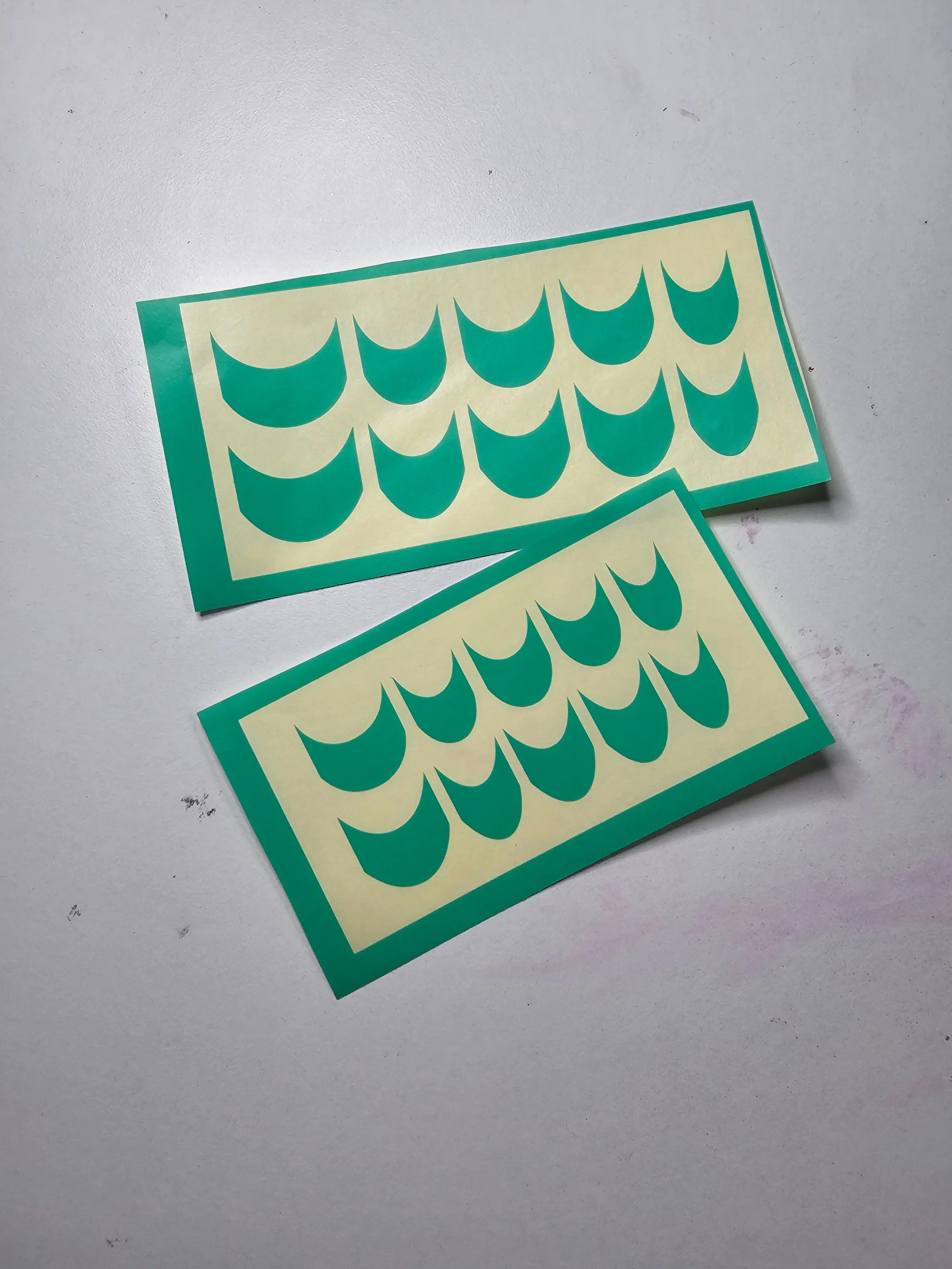 French nail airbrush stencils pack