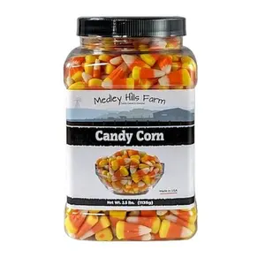 Candy Corn by Medley hills farm 2.5 Lbs. in Reusable Container - Old Fashioned Candy corn classic - bulk candy corn