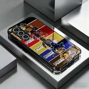Horror Cartoon Fnaf Phone Case for Samsung Galaxy a Series, Anti-Drop Tempered Glass Back Cover, Durable Protection