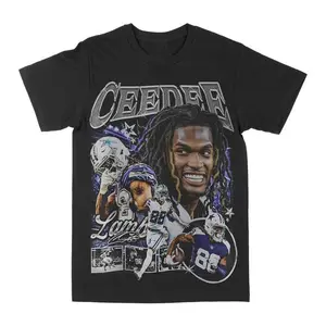 100% Cotton CeeDee Lamb Y2K Graphic T-Shirt – Soft Comfortable Oversized Gym Shirts & Workout Tops – Unisex Vintage Hip-Hop Sports Streetwear Tee for Men and Women
