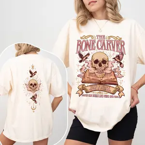 PhillipsAmy The Bone Carver Comfort Colors Shirt, Acotar Shirt, Sjm Merch, Bookish Shirt, Velaris Shirt, Tog Merch, Crescent City Merch, Fantasy Shirt