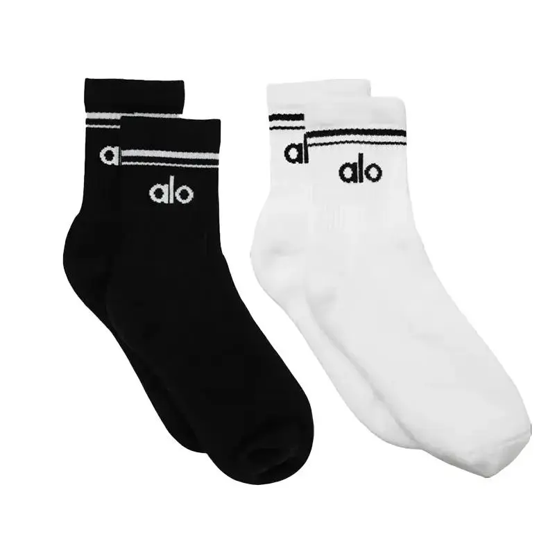 Unisex Half-Crew Throwback Sock - Black/White