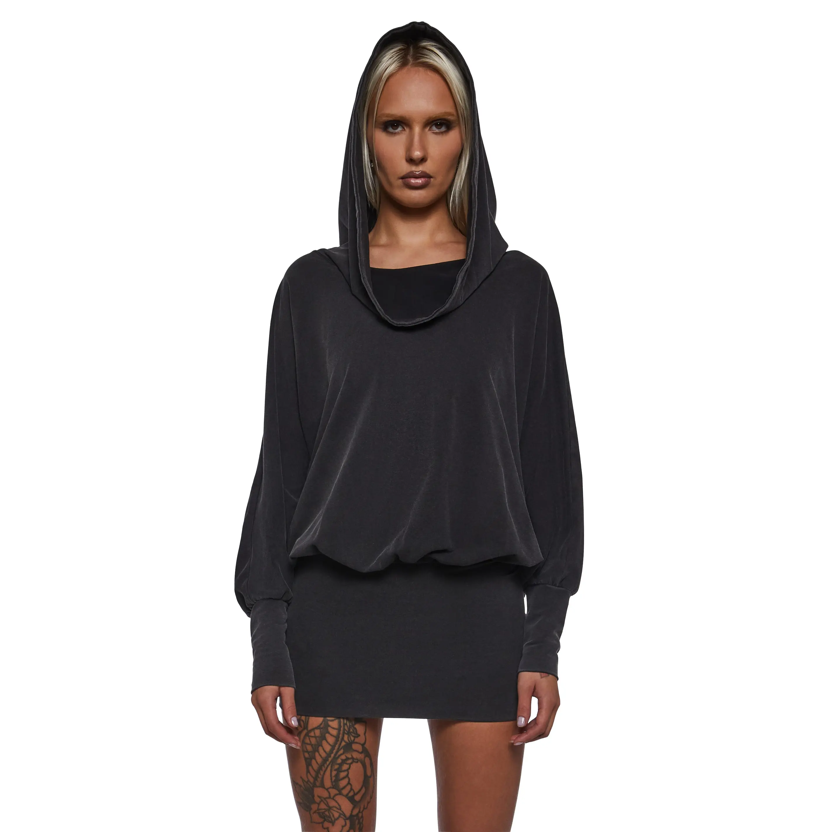 Ego Cowl Banded Mini Dress