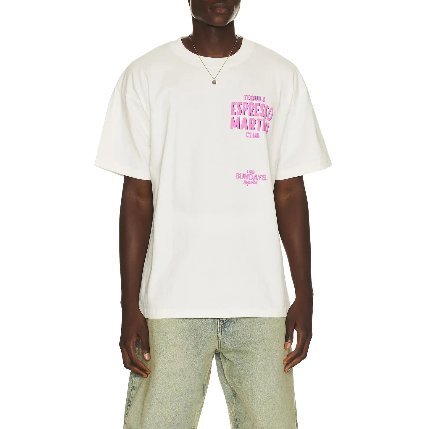 Los Sundays Espresso Martini Tee in Blanc White