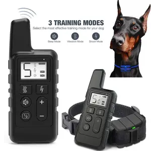 Dog Shock Training Collar Rechargeable, 2700 FT Remote Waterproof with LCD Pet Trainer, 3 Training Modes, Beep/Vibration /Shock, Electric Dog Training Collar for Small Medium Large Dogs