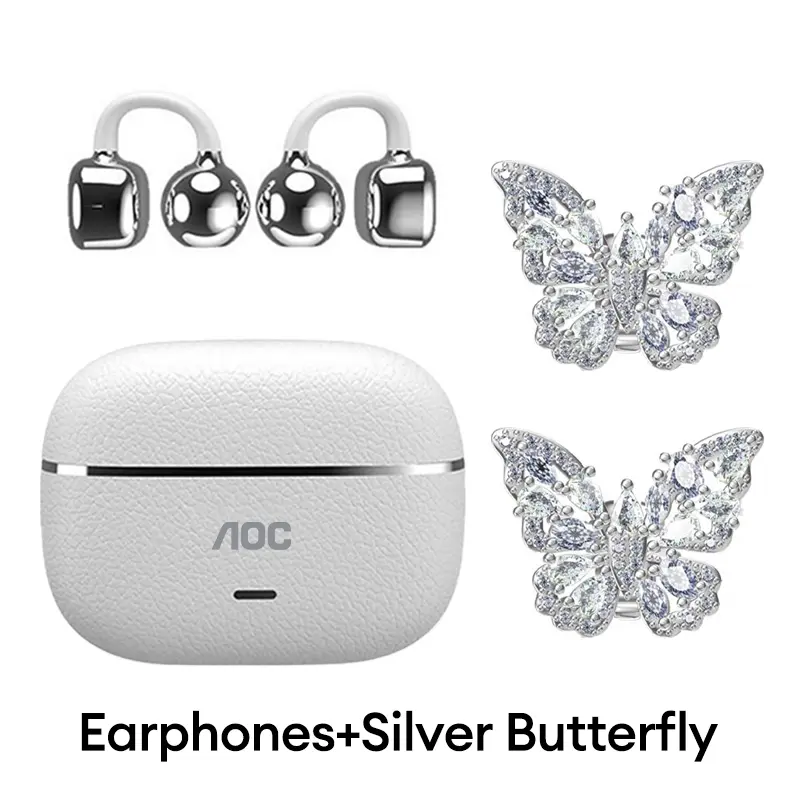 White+Silver Butterfly