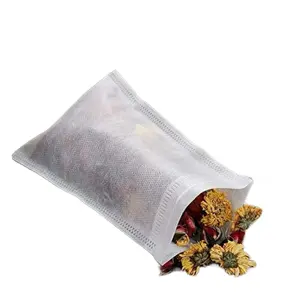 10 pcs  Disposable Drawstring Tea Filter Bags Safe & Natural Unbleached Paper Tea Infuser Drawstring Empty Bag for Loose Leaf Tea (7 x 9, Natual Color)