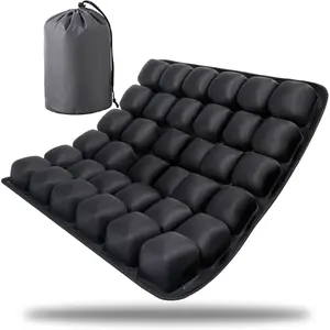 Sodurue Travel Cushion Airplane Seat,Airplane Seat Cushion for Long Flights,Press Type Air Inflatable Wheelchair Seat Cushion for Car,Office,Stadium,Ergonomic Comfort Support,Heavy Duty (36 Air Bag)