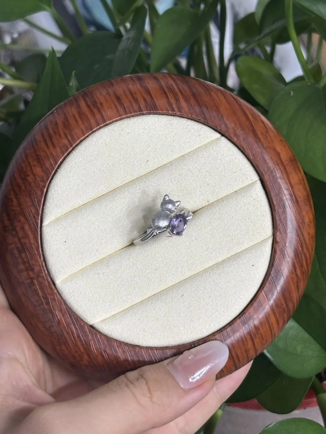 Astrid(16371)gc.Cat Amethyst Ring