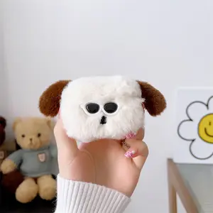 Cute Animal Design Plush Earphone Case, Earphone Protective Cover, Fashion Earphone Accessories Compatible with AirPods 1/2/3 Series, Protection