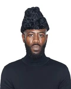 Black Persian Lamb Cossack Hat