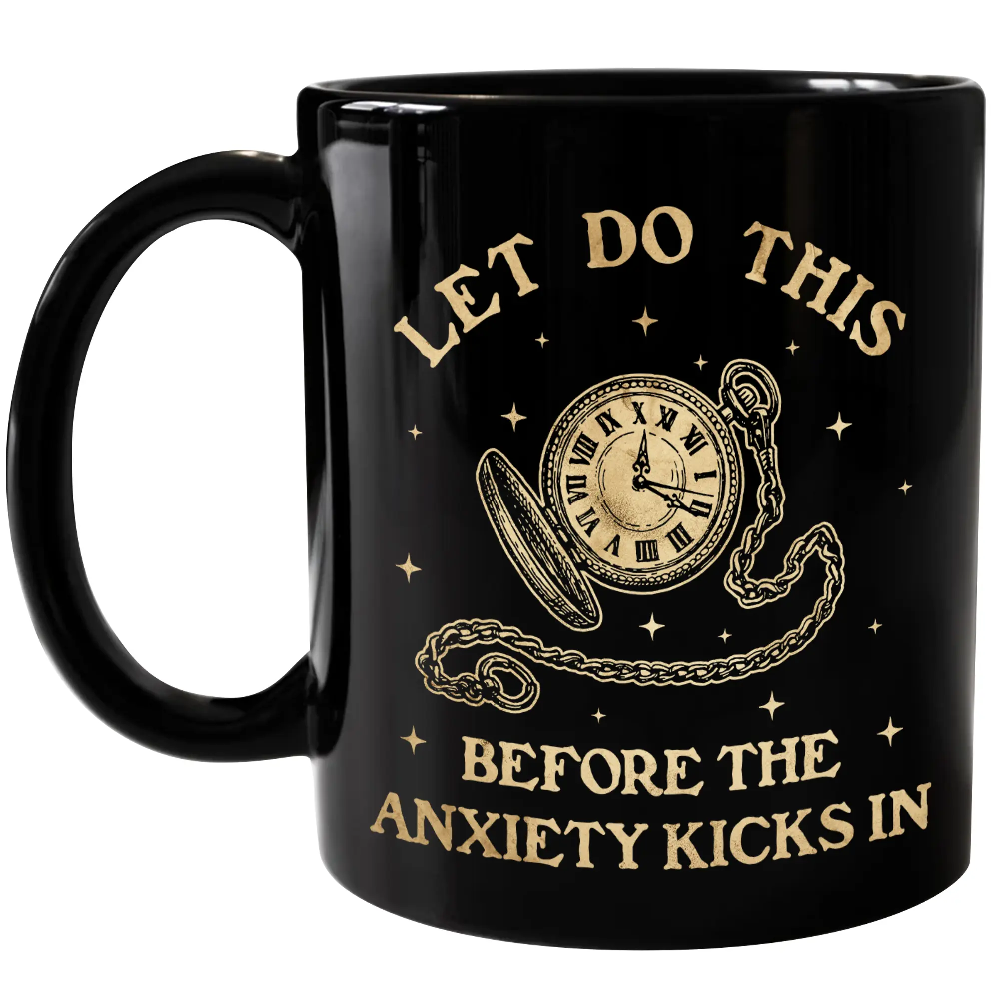 Lets Do This Before Anxiety Kicks In Mug, Anxiety Awareness Gift Mugs, Funny Quote Coffee Cup, Mental Health Mugs, Ceramic Coffee 11Oz 15Oz Mug Gifts