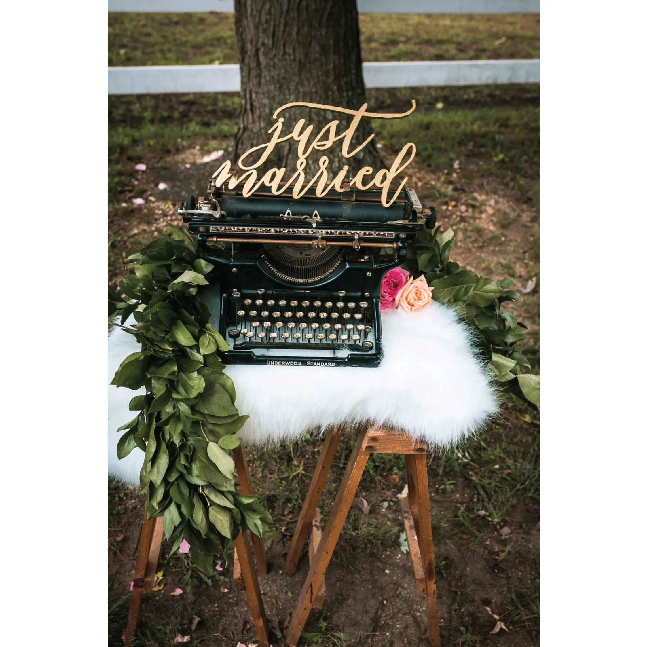 "Just Married" Wedding Sign