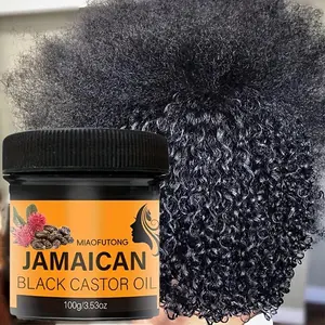 100g Jamaican Castor Hair Cream, Nourishes Dry Scalp and Damaged Hair, Moisturizing Hair Scalp, Natural Moisturizer, Promotes Healthy Growth, Suitable for All Hair Types