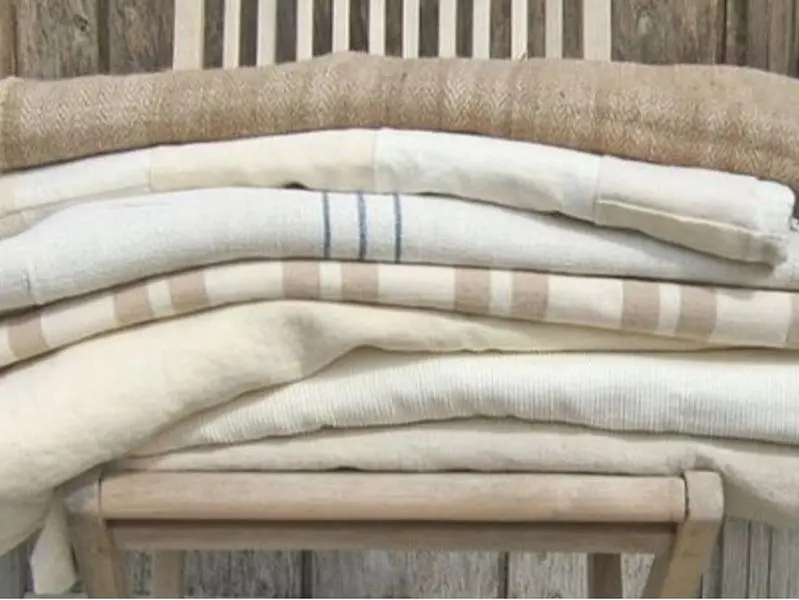 Neutral Cotton Cloth Napkins, Reusable Linens, Set of 8