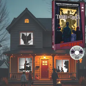 AtmosFX Tricks and Treats Digital Decorations DVD for Halloween Holiday Projection Decorating