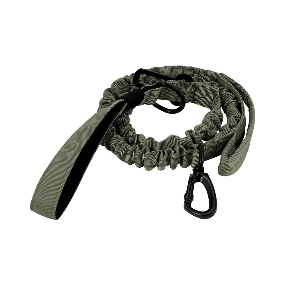 Military Tactical Dog Leash Adjustable Quick Release Elastic Leads Rope With 2 Control Handle For Medium And Small Dogs Pet Supplies Harness Straps