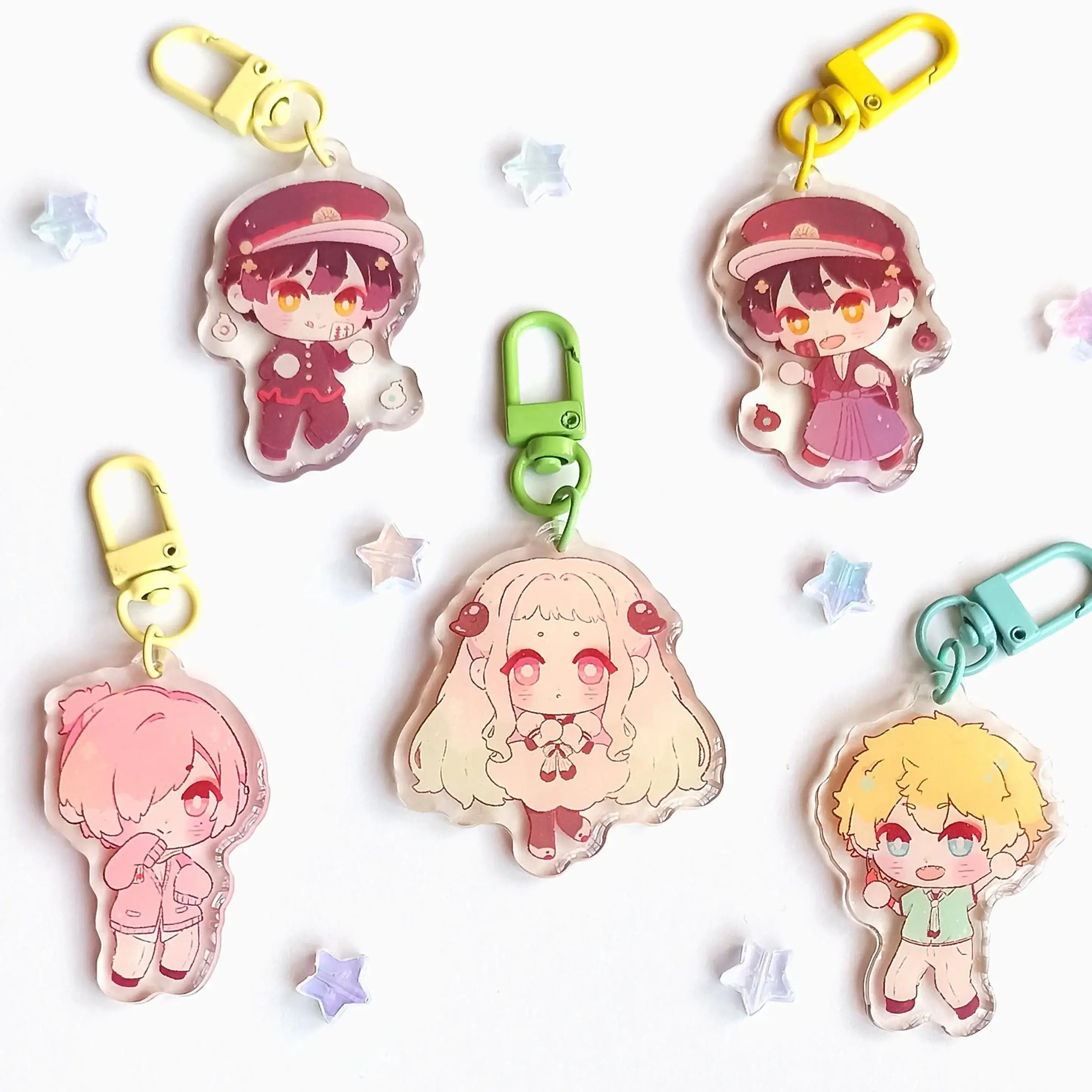Toilet-Bound Hanako-kun Acrylic Keychains, Cute Anime Keychain, Girly Keychain, Kawaii Acrylic Charms, Anime Lovers Gift, Kawaii Keyring Accessories