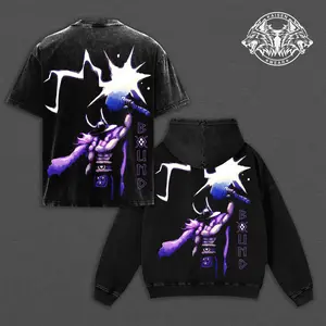 Vintage Washed Loki Graphic Streetwear Collection: Heavyweight Oversized T-Shirt, Hoodie, Sweatshirt & Muscle Tank Top. Retro Acid Wash Anime Style Pump Cover for Men Women Unisex Gym Outfits.