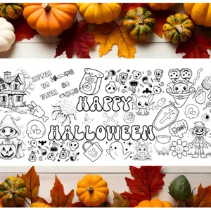 Halloween Coloring Tablecloth