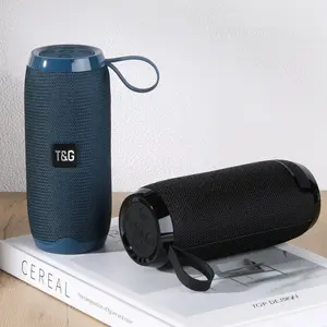 Tg106A-Bule Multi-Function 10W Wireless Portable Speaker with Hands-Free Call Built-In Microphone AUX-IN TF Card USB Playback FM Radio TWS Stereo Pairing Excellent Sound Quality Audio Button Charging Rechargeable Smartphone Waterproof Bluetooth