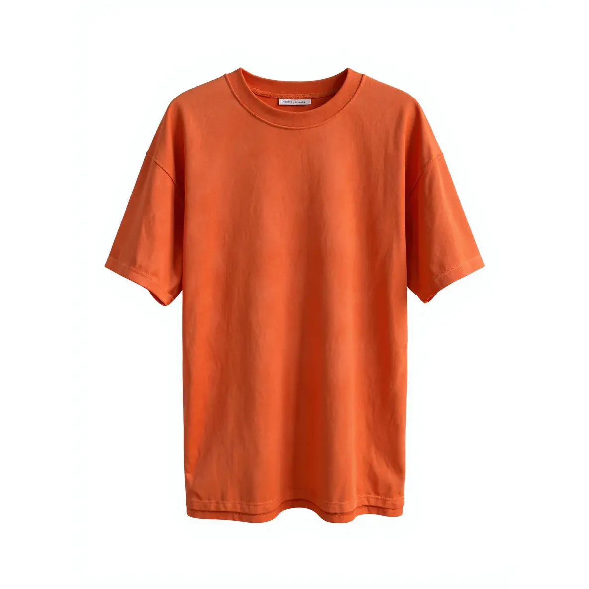 Orange Oversized Drop-Shoulder T-Shirt – Soft Unisex Tee for Summer, Relaxed Fit, Breathable Fabric, Sizes XS-4XL, Casual & Streetwear Style