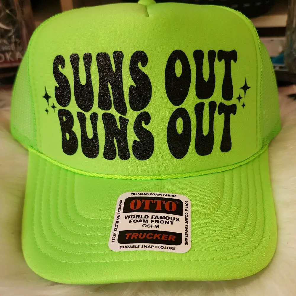 SUNS OUT BUNS OUT TRUCKER HAT - FASHION ACCESSORY