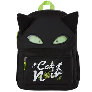Miraculous Ladybug Cat Noir Backpack for Girls and Boys, 16 inch, Black