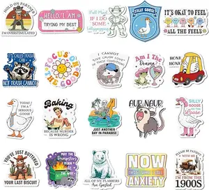 20 Pcs Funny Fridge Magnets Reusable Cute Animals and Words Fun Anime Refrigerator Magnets for Office Work Home Car Locker Cabinet Gifts Decorations (Fresh Style)