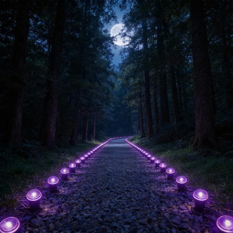 Outdoor string lights, landscape decorative lights 30 lamp heads Solar buried step lights IP44 waterproof street lights, suitable for steps, outdoor garden lights, paths, courtyards and lawns