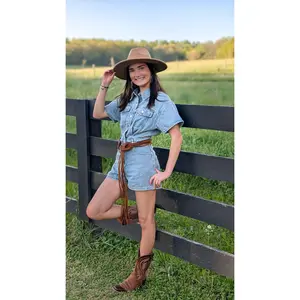 Kathryn Denim Romper
