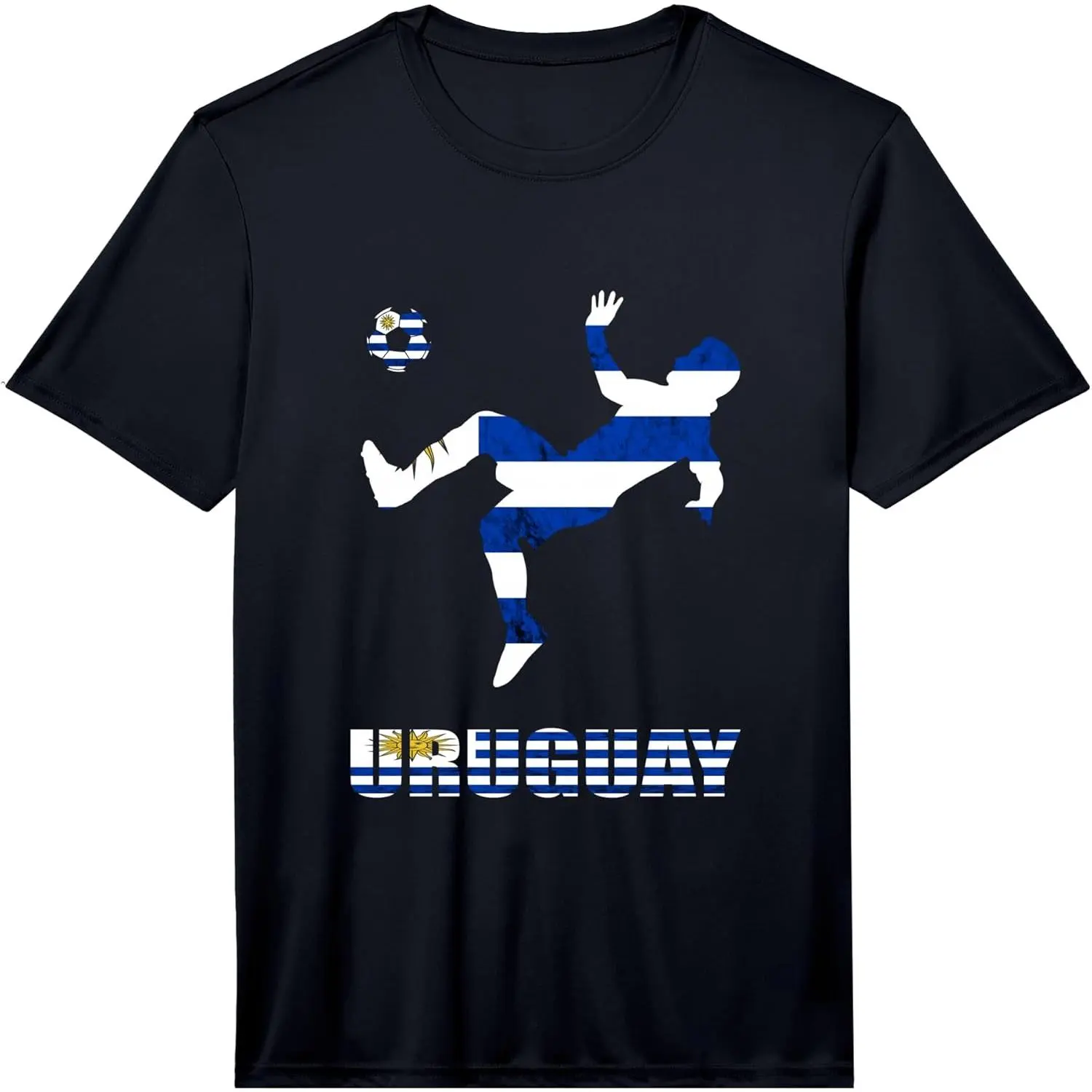 100% Cotton Uruguayan Pride Uruguay Flag Uruguay Soccer Player Uruguay Performance T-Shirt