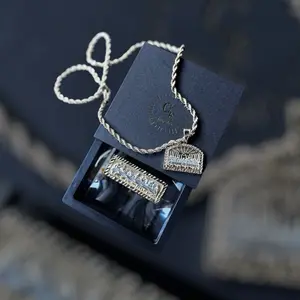 CEJEWELRY Gold Plated Last Supper Necklace and Ring Set - 24 Inch Rope Necklace with 9-10 10-11 11-12 Rings - Elegant Jewelry Gift Pendants Charms Gold Plating