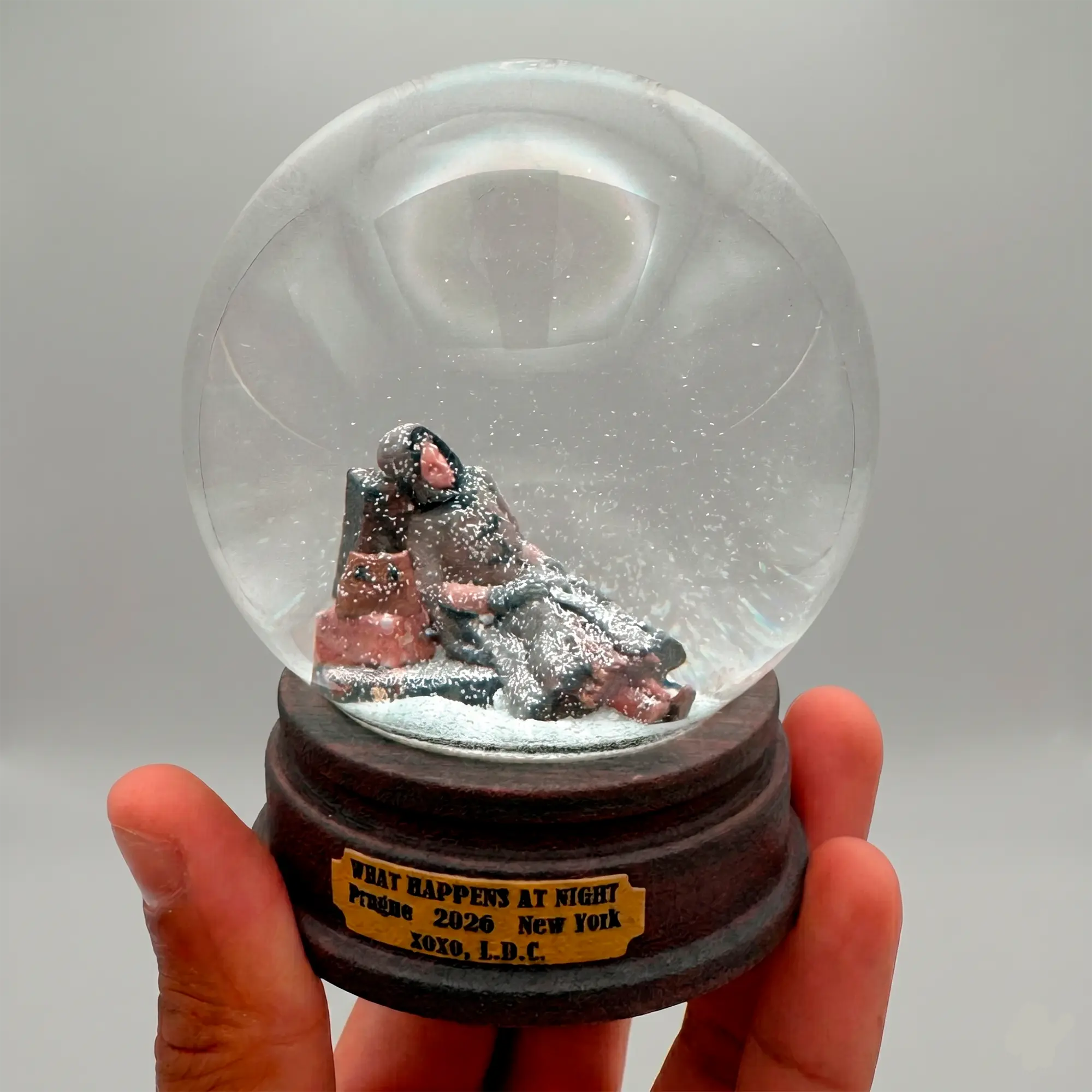 Custom 3D-Printed Snow Globe – Personalized Full-Color Miniature Inside – Unique Gift for Any Occasion