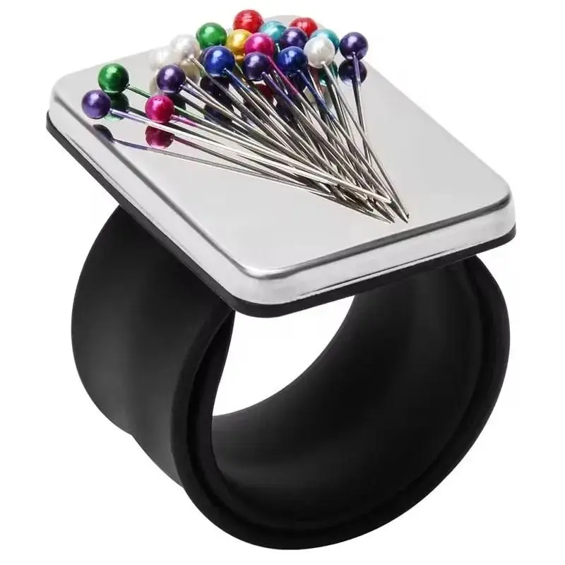 Magnetic Wrist Sewing Pincushion Magnetic Pin Cushion for Sewing Magnetic Pin Holder for Sewing Magnetic Silicone Wrist Sewing Tools Sewing Accessories And Supplies