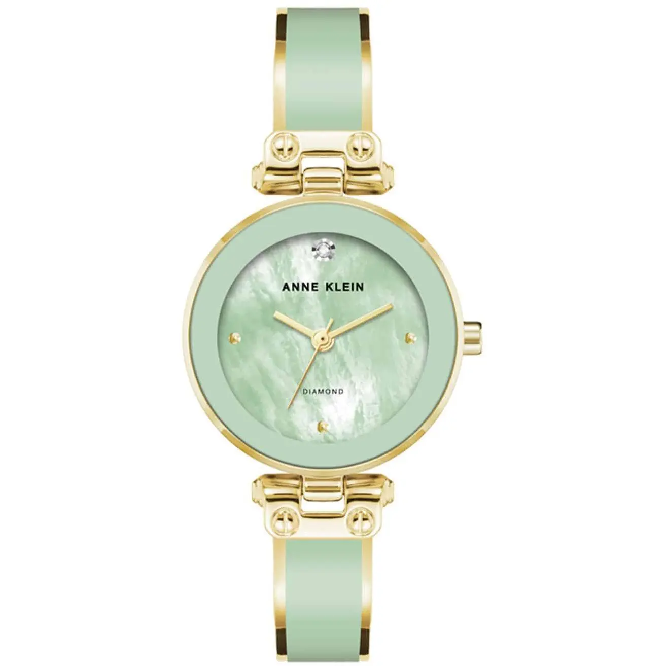 Anne Klein Green Bangle Gold-Tone Ladies Watch AK-1980MIGB AK/1980MIGB