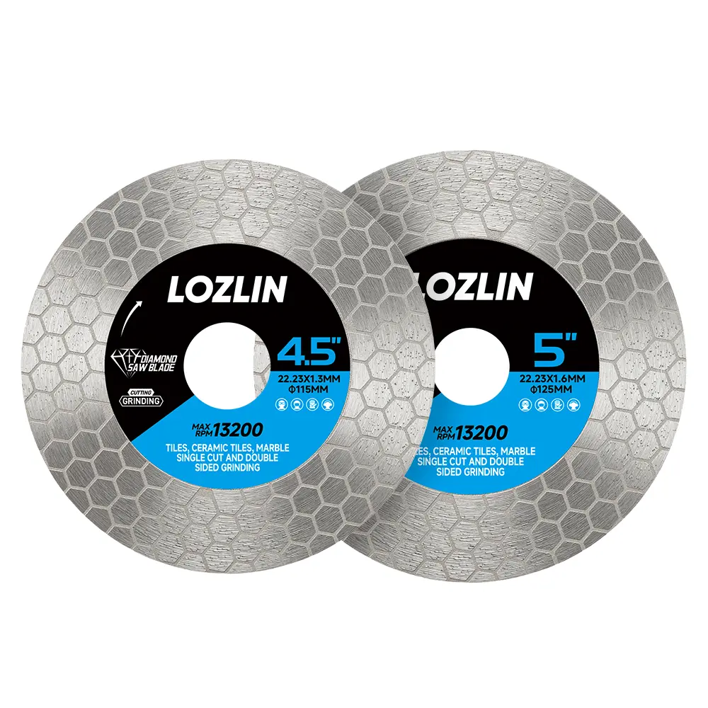 115MM/125MM Diamond Blade for Angle Grinder - CUT & GRIND Tile, Porcelain, Stone, Granite, Marble - Dual Purpose Disc Tool Durability Marble Machines