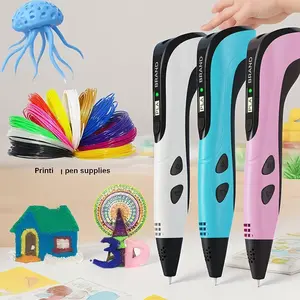 3D Printing Pen Set,   8-piece set  Includes 3D printing pen, Type-C charging cable, charging head, base, picture album and 36 meters of PLA consumable material. Creative DIY children's gift, New Year gift, birthday gift, DIY gift  Children's Toy